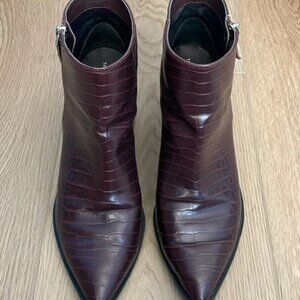 Treasure & Bond | Men's Leather Croc Bootie Size 9.5
